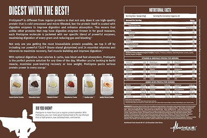 Metabolic Nutrition | Protizyme | 100% Whey Protein Powder | High Protein, Low Carb, Low Fat with Digestive Enzymes, 24 Essential Vitamins and Minerals | Strawberry Creme, 2 Pound