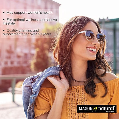 MASON NATURAL Women's Daily Multi Formula with 21 Essential Vitamins and Nutrients, Supports General Wellness and Overall Health, 90 Caplets (Pack of 3)