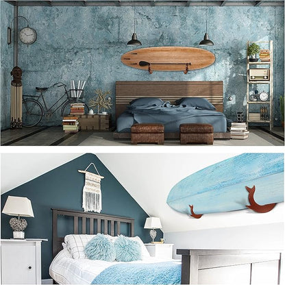 Yes4All Heavy Duty Steel Wall Mount Paddle Board Racks, Surfboard Holder, Suitable for Both Indoor and Outdoor Storage