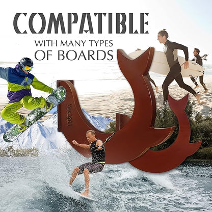 Yes4All Heavy Duty Steel Wall Mount Paddle Board Racks, Surfboard Holder, Suitable for Both Indoor and Outdoor Storage