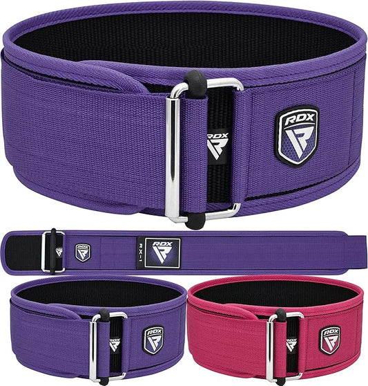 RDX Women Weight Lifting Belt 4” Adjustable Back