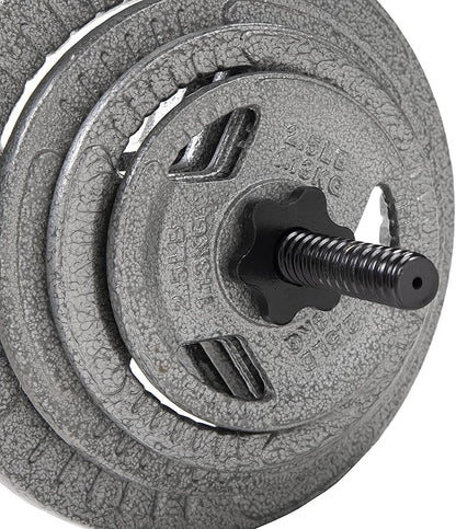 Signature Fitness Standard Threaded Curl Barbell Curl Bar 48 inch