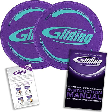 Gliding Discs for Working Out - Exercise Sliders 1 Pair, 4 Streaming