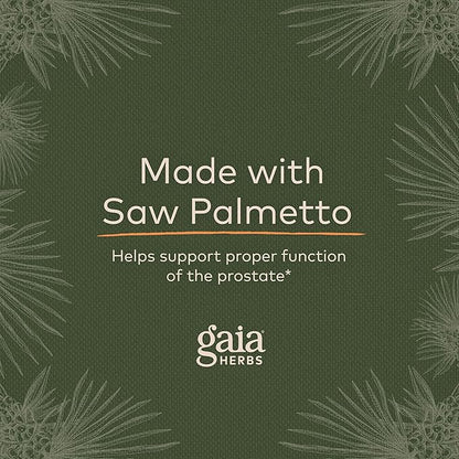Gaia Herbs Prostate Health - Supports Prostate Health and Function for Men - with Saw Palmetto, Green Tea, Nettle Root, and White Sage - 60 Vegan Liquid Phyto-Capsules (20-Day Supply)