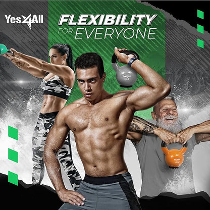 Yes4All Kettlebells Rubber Base (10-65 lbs)