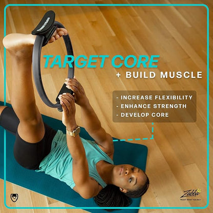 URBNFit Pilates Ring - 12" Magic Circle w/Dual Grip