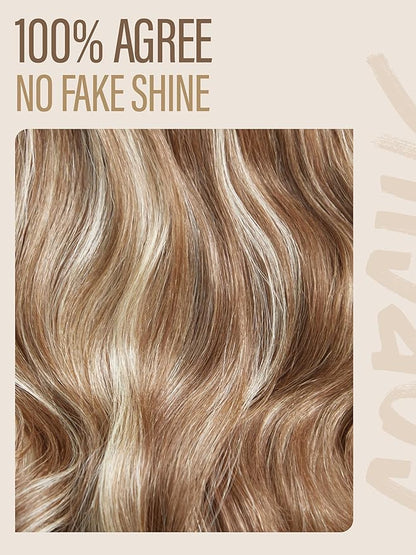 GORGIUS Glueless Wavy Wig with Bangs Balayage Blonde Synthetic Curtain Bang Wig with Realistic Scalp 22 Inch