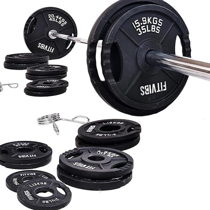 Signature Fitness Olympic 2-Inch Cast Iron Plate Weight
