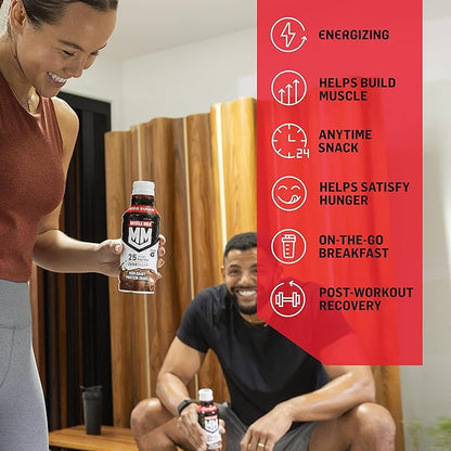 Muscle Milk Genuine Liquid Protein Shake, Vanilla Crème, 25g Protein, 14 Fl Oz Bottle, 12 Pack
