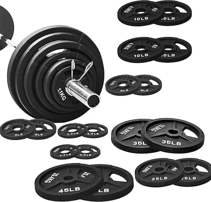 Signature Fitness Olympic 2-Inch Cast Iron Plate Weight