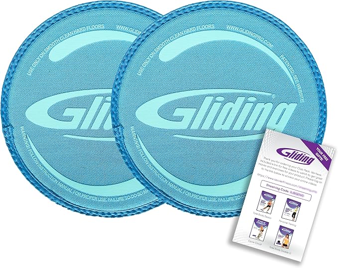 Gliding Discs for Working Out - Exercise Sliders 1 Pair, 4 Streaming