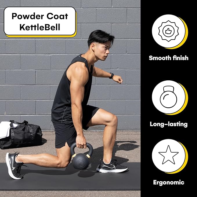 Kettlebell Kings Powder Coated Kettlebell Weights 5-90 LB
