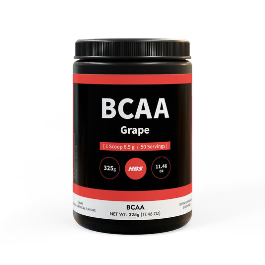 HBS, BCAA Supplement, Grape, Powder (325g, 11.46oz, 50 servings)
