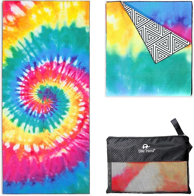 EliteTrend Microfiber Beach Towel Waffle – Extra Large 78x35 Inch