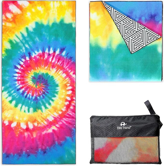 EliteTrend Microfiber Beach Towel Waffle – Extra Large 78x35 Inch
