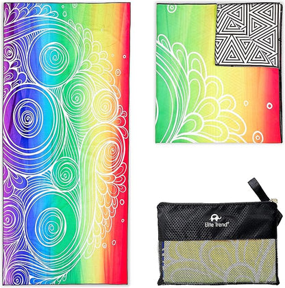 Elite Trend Microfiber Beach Towel - Extra Large 78x35 Inch