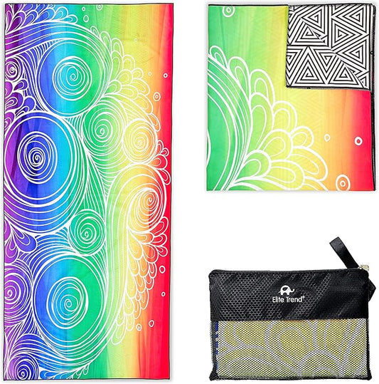 Elite Trend Microfiber Beach Towel - Extra Large 78x35 Inch