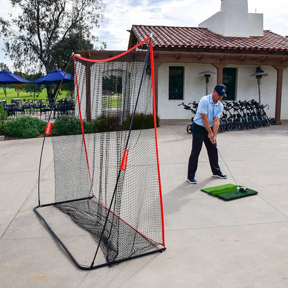 GoSports Golf Practice Hitting Net - Choose Between Huge 10 x 7 ft or 7 x 7 ft Nets - Personal Driving Range for Indoor or Outdoor Use - Designed by Golfers for Golfers