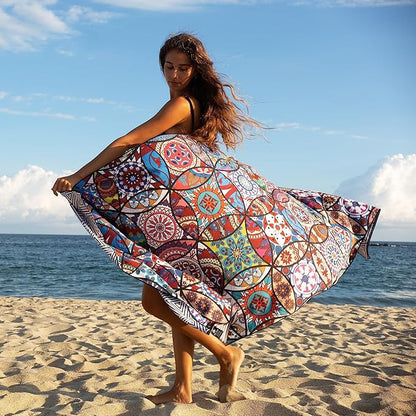 Elite Trend Microfiber Beach Towel - Extra Large 78x35 Inch