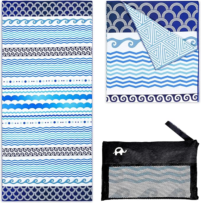 Elite Trend Microfiber Beach Towel - Extra Large 78x35 Inch