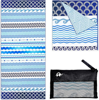 Elite Trend Microfiber Beach Towel - Extra Large 78x35 Inch