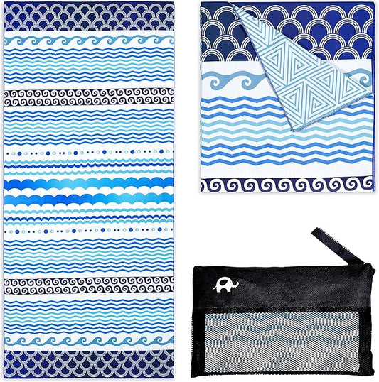 Elite Trend Microfiber Beach Towel - Extra Large 78x35 Inch