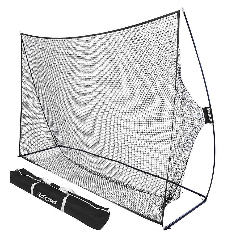 GoSports Golf Practice Hitting Net - Choose Between Huge 10 x 7 ft or 7 x 7 ft Nets - Personal Driving Range for Indoor or Outdoor Use - Designed by Golfers for Golfers