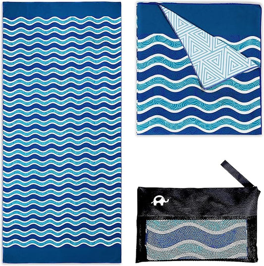 Elite Trend Microfiber Beach Towel - Extra Large 78x35 Inch