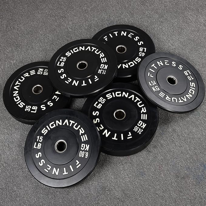 Signature Fitness 2" Olympic Bumper Plate Weight Plates