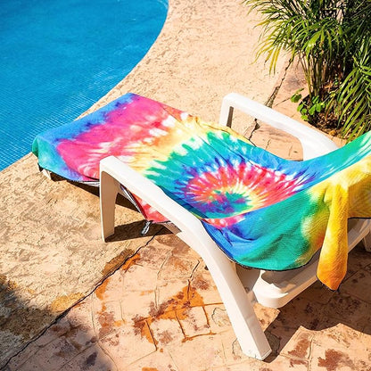 EliteTrend Microfiber Beach Towel Waffle – Extra Large 78x35 Inch