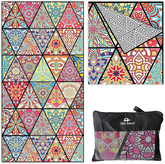 Elite Trend Microfiber Beach Towel - Extra Large 78x35 Inch