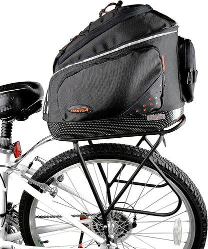 Ibera Parka IB-RA4 Touring Bicycle Carrier and Quick Release Bag (Splashguard Rack+Bag)