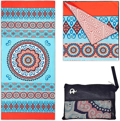 Elite Trend Microfiber Beach Towel - Extra Large 78x35 Inch