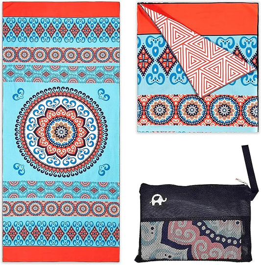 Elite Trend Microfiber Beach Towel - Extra Large 78x35 Inch