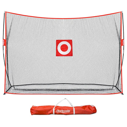GoSports Golf Practice Hitting Net - Choose Between Huge 10 x 7 ft or 7 x 7 ft Nets - Personal Driving Range for Indoor or Outdoor Use - Designed by Golfers for Golfers