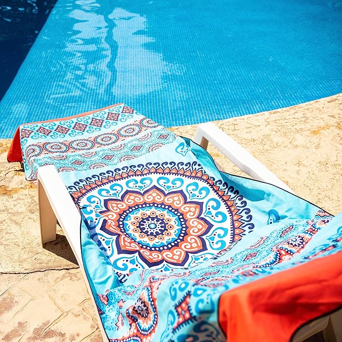 Elite Trend Microfiber Beach Towel - Extra Large 78x35 Inch