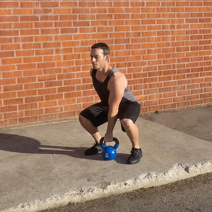 ProsourceFit Vinyl Coated Cast Iron Kettlebells for Full