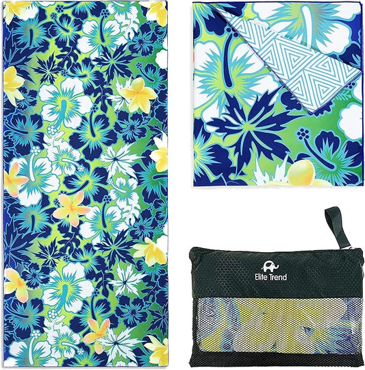 Elite Trend Microfiber Beach Towel - Extra Large 78x35 Inch