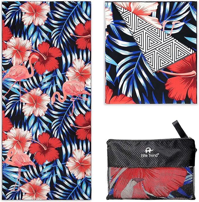 Elite Trend Microfiber Beach Towel - Extra Large 78x35 Inch