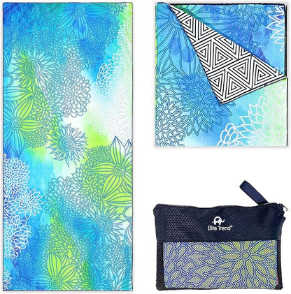 Elite Trend Microfiber Beach Towel - Extra Large 78x35 Inch