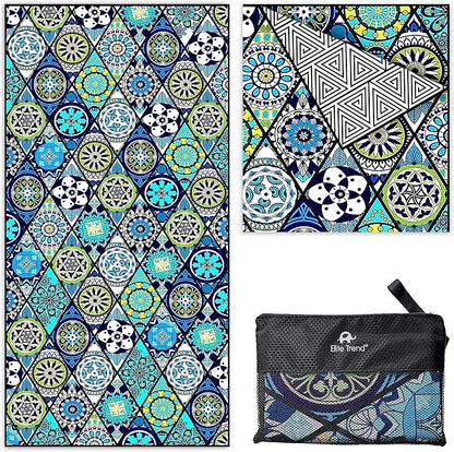 Elite Trend Microfiber Beach Towel - Extra Large 78x35 Inch