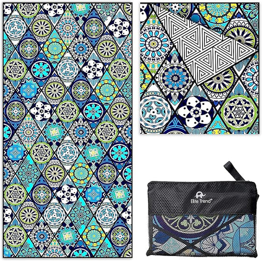 Elite Trend Microfiber Beach Towel - Extra Large 78x35 Inch