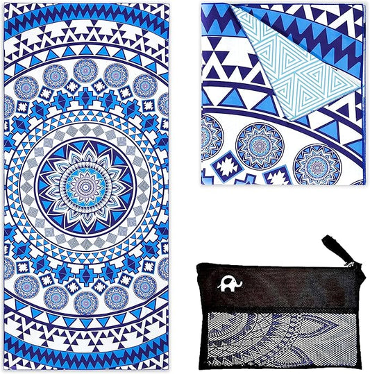 Elite Trend Microfiber Beach Towel - Extra Large 78x35 Inch