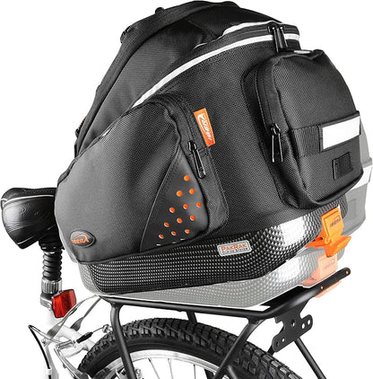 Ibera Parka IB-RA4 Touring Bicycle Carrier and Quick Release Bag (Splashguard Rack+Bag)