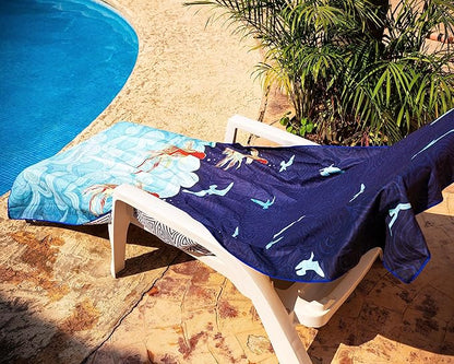 Elite Trend Microfiber Beach Towel - Extra Large 78x35 Inch
