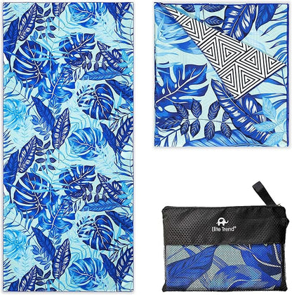 Elite Trend Microfiber Beach Towel - Extra Large 78x35 Inch