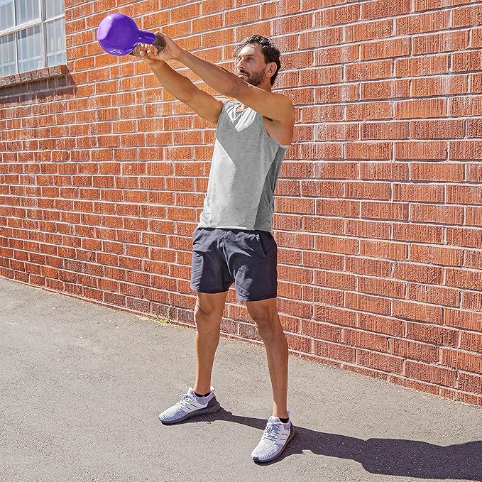 ProsourceFit Vinyl Coated Cast Iron Kettlebells for Full