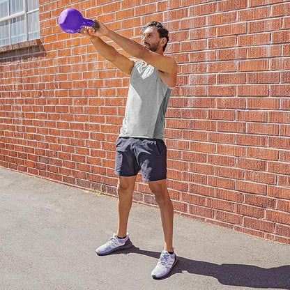 ProsourceFit Vinyl Coated Cast Iron Kettlebells for Full