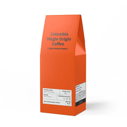 HBS, Colombia Single Origin Coffee (Light-Medium Roast), Tangerine Package