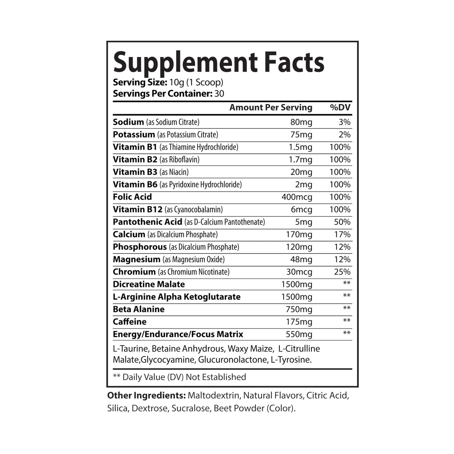 HBS, Pre-Workout Supplement, Watermelon, Powder (300g, 10.58oz)